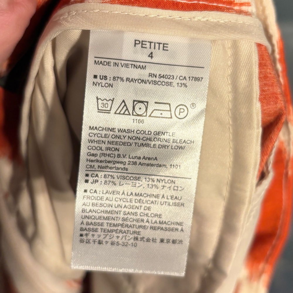 Banana Republic Pleated Wide Leg Leaf Print Pants - Picture 9 of 9